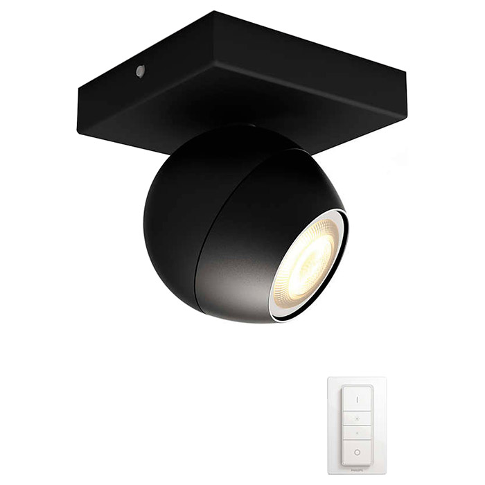 Розумний світильник PHILIPS Hue Buckram Single Spotlight Black (50471/30/P7)