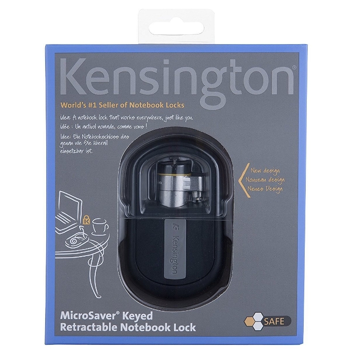 Замок безпеки для ноутбука KENSINGTON MicroSaver Retractable Laptop Lock (K64538)