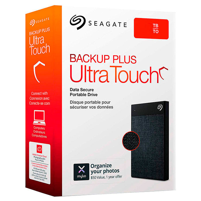 Портативний жорсткий диск SEAGATE Backup Plus Ultra Touch 1TB USB3.0 Black (STHH1000400)