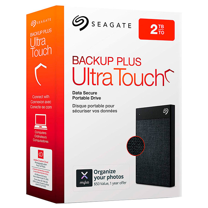 Портативный жёсткий диск SEAGATE Backup Plus Ultra Touch 2TB USB3.0 Black (STHH2000400)