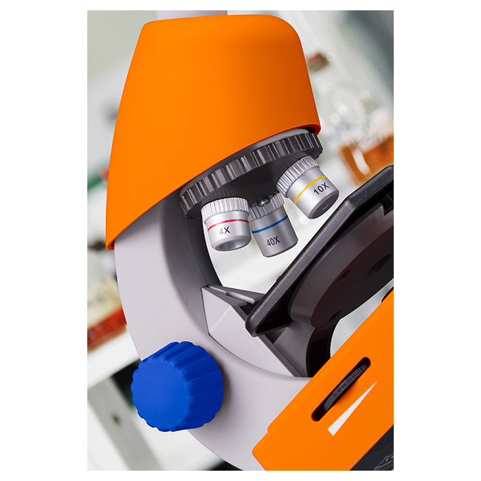 Микроскоп BRESSER Junior 40-640x Orange with Case (8851310)