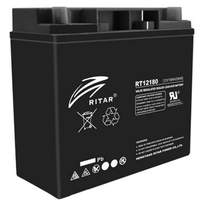 Акумуляторна батарея RITAR RT12180B (12В, 18Агод)