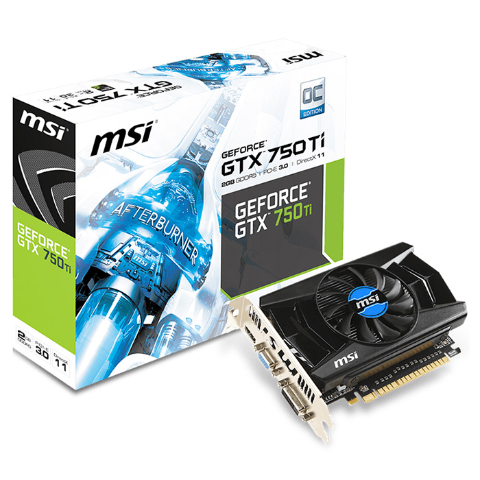 Відеокарта MSI GeForce GTX 750 Ti 2GB GDDR5 128-bit V1 OC (N750TI-2GD5/OCV1)