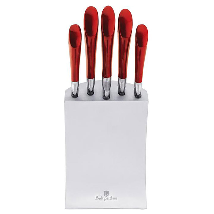 Набір кухонних ножів на підставці BERLINGER HAUS Passion Collection 6пр (BH-2135)