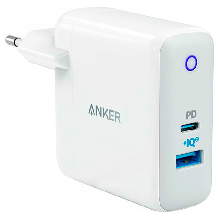 Зарядний пристрій ANKER PowerPort II PD + PowerIQ White (A2321L21)