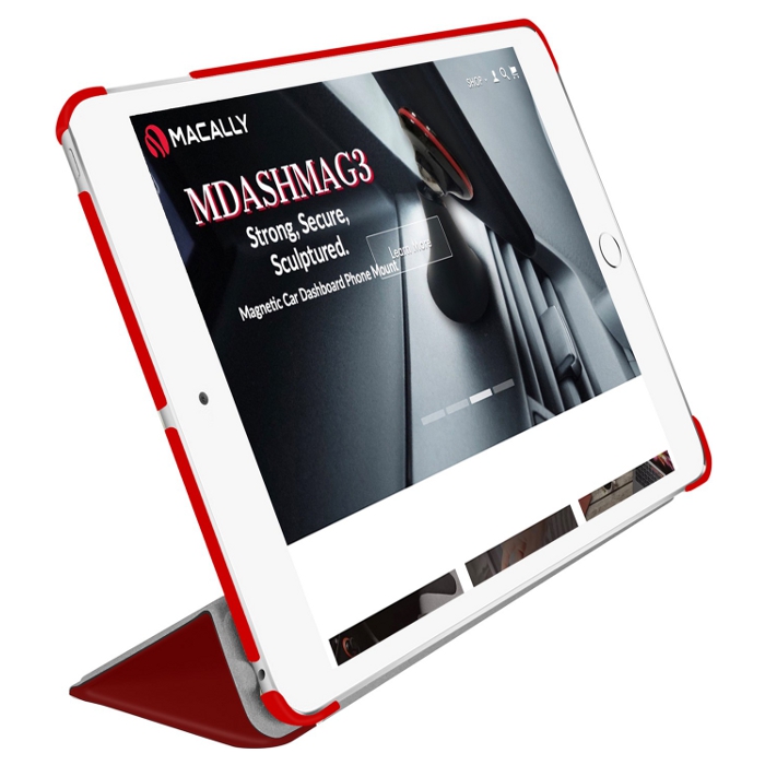 Обкладинка для планшета MACALLY Protective Case and Stand Red для iPad mini 5 2019 (BSTANDM5-R)