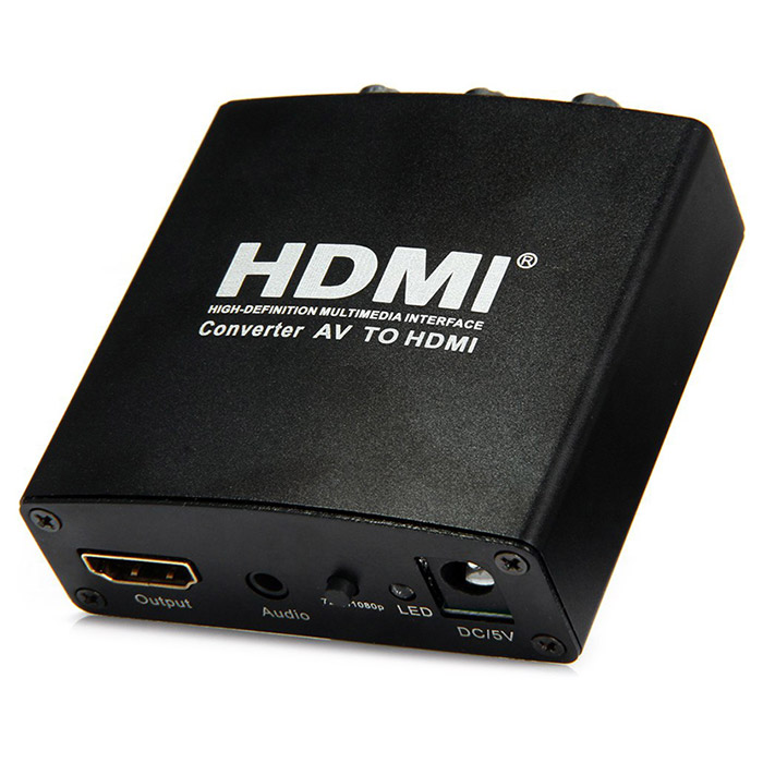 Конвертер відеосигналу POWERPLANT AV - HDMI v1.3 Black (CA911479)