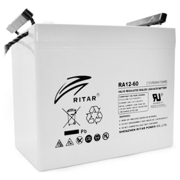 Акумуляторна батарея RITAR RA12-60 (12В, 60Агод)