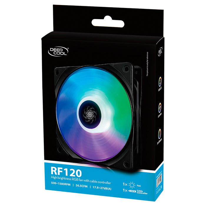 Вентилятор DEEPCOOL RF 120 RGB (DP-FRGB-RF120-1C)