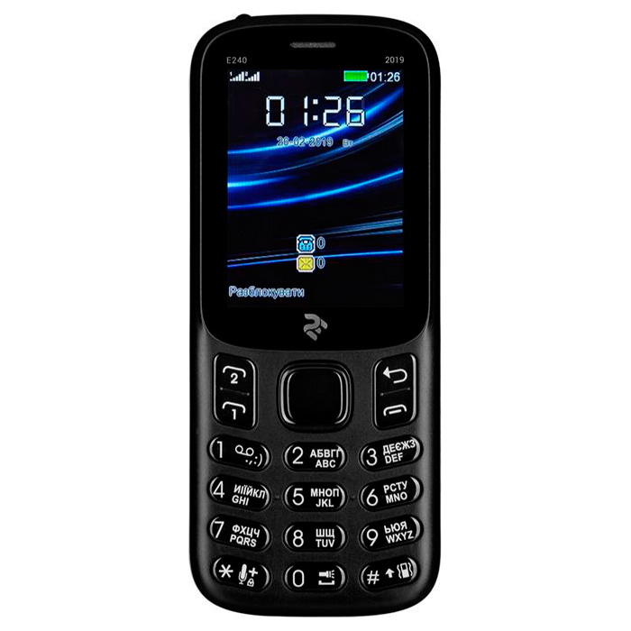 Мобильный телефон 2E E240 2019 Black
