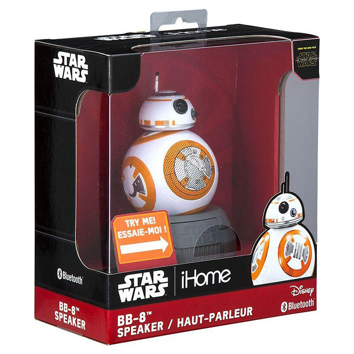 Портативная колонка eKIDS iHome Star Wars BB-8 Droid Wireless (LI-B67B7.FMV6)