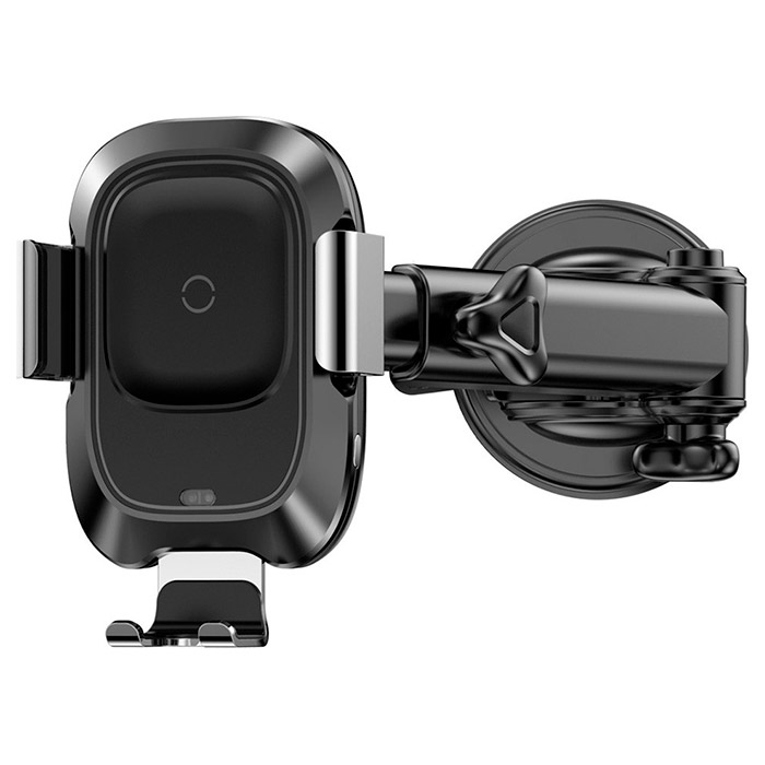 Автодержатель для смартфона с беспроводной зарядкой BASEUS Smart Vehicle Bracket Wireless Charger Black (WXZN-B01)