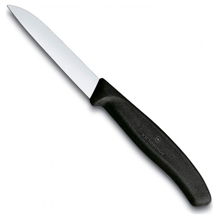 Нож кухонный для овощей VICTORINOX SwissClassic Plain Black 80мм (6.7403)