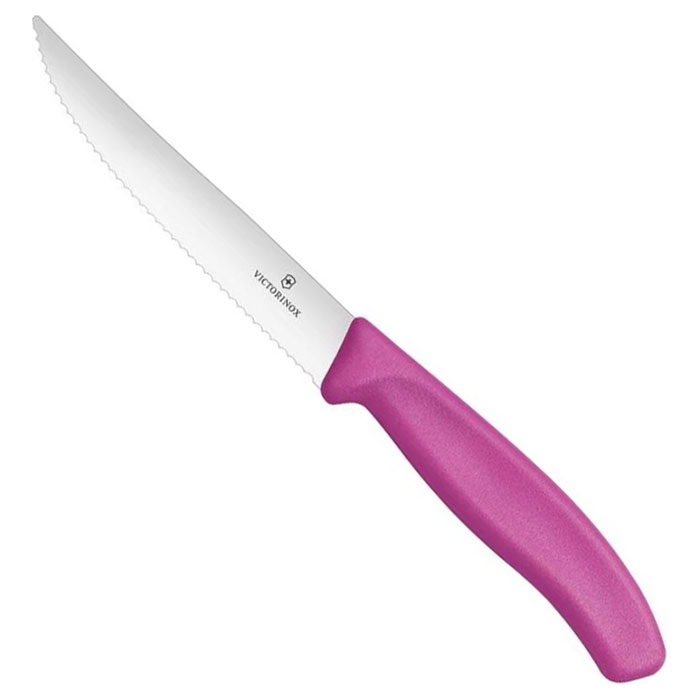 Нож кухонный для стейка VICTORINOX SwissClassic Gourmet Serrated Pink 120мм (6.7936.12L5)