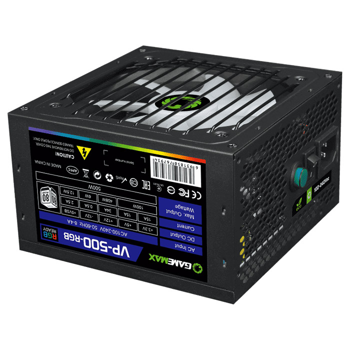 Блок питания 500W GAMEMAX VP-500-RGB