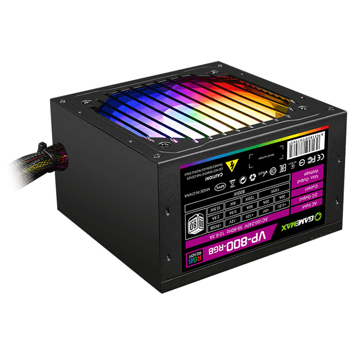 Блок питания 800W GAMEMAX VP-800-RGB