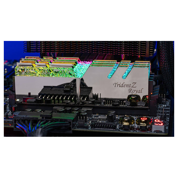Модуль пам'яті G.SKILL Trident Z Royal Silver DDR4 3000MHz 16GB Kit 2x8GB (F4-3000C16D-16GTRS)