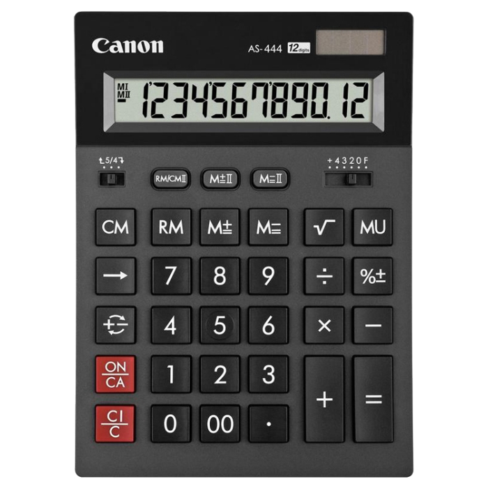 Калькулятор CANON AS-444 II Black (2656C001)