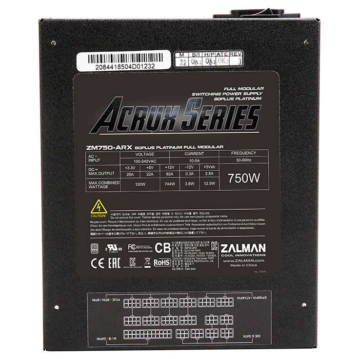 Блок живлення 750W ZALMAN Acrux ZM750-ARX