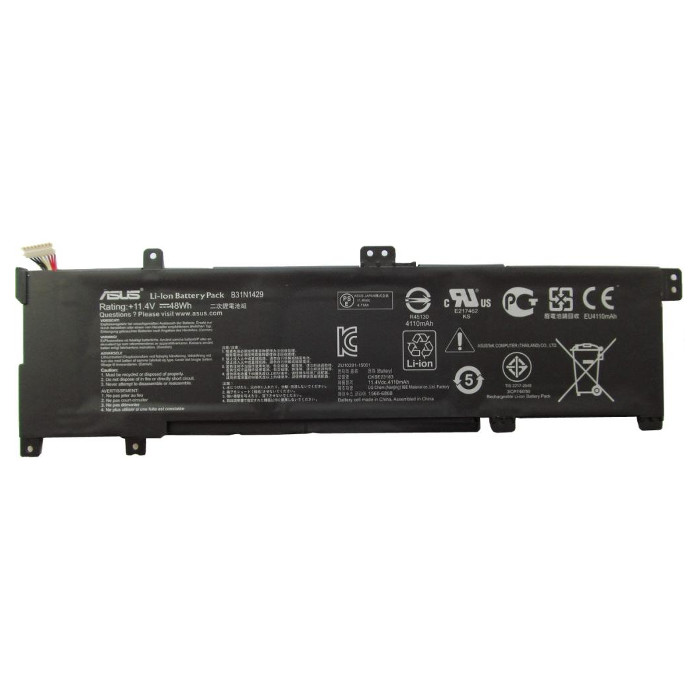 Акумулятор для ноутбуків Asus K501 B31N1429 11.4V/4110mAh/47Wh (A47275)