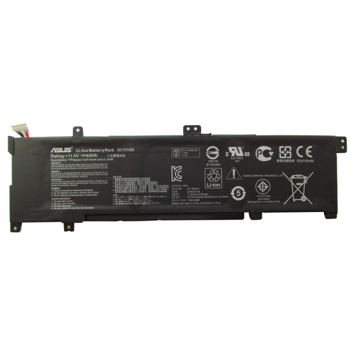 Аккумулятор для ноутбука Asus K501 B31N1429 11.4V/4110mAh/47Wh (A47275)