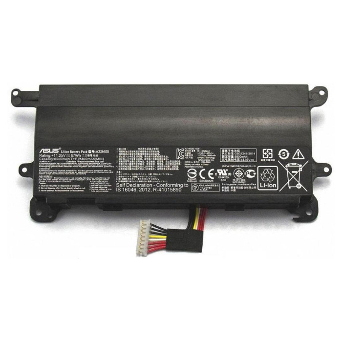 Акумулятор для ноутбуків Asus ROG G752VL A32N1511 11.25V/5800mAh/65Wh (A47284)