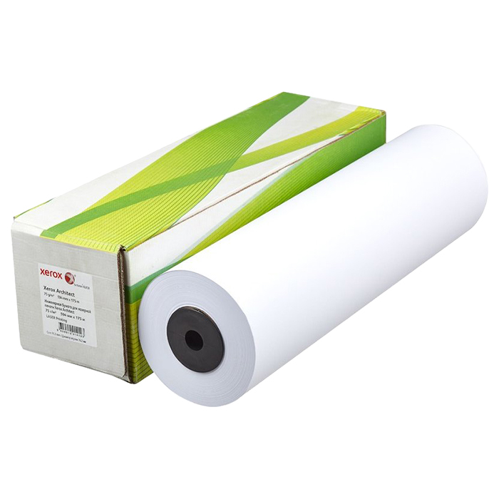 Рулонная бумага для плоттеров XEROX Architect 75g/m², 24", 620mm x 175m (450L90239)
