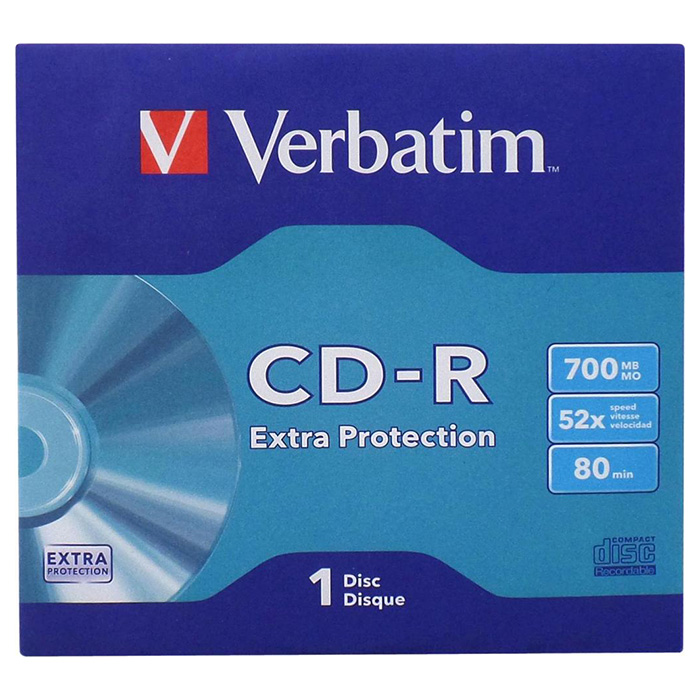 CD-R VERBATIM Extra Protection 700MB 52x 50pcs/envelope (43843-02)