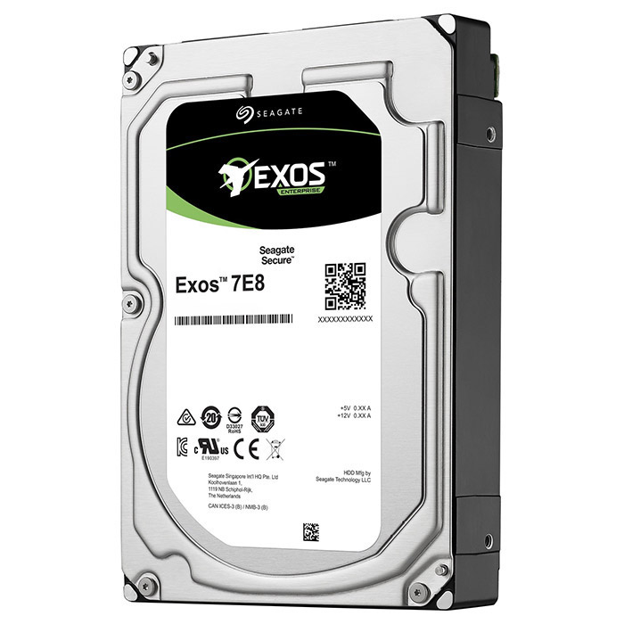 Жёсткий диск 3.5" SEAGATE Exos 7E8 8TB SATA/256MB (ST8000NM000A)