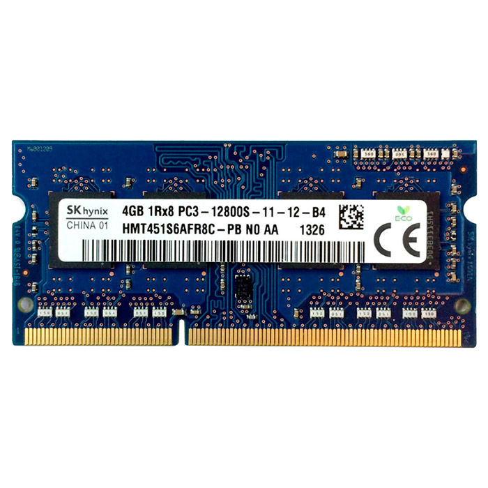 Модуль пам'яті HYNIX SO-DIMM DDR3 1600MHz 4GB (HMT451S6AFR8C-PB)