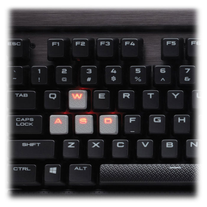 Клавиатура CORSAIR K70 LUX Mechanical Gaming Red LED Cherry MX Red RU (CH-9101020-RU)