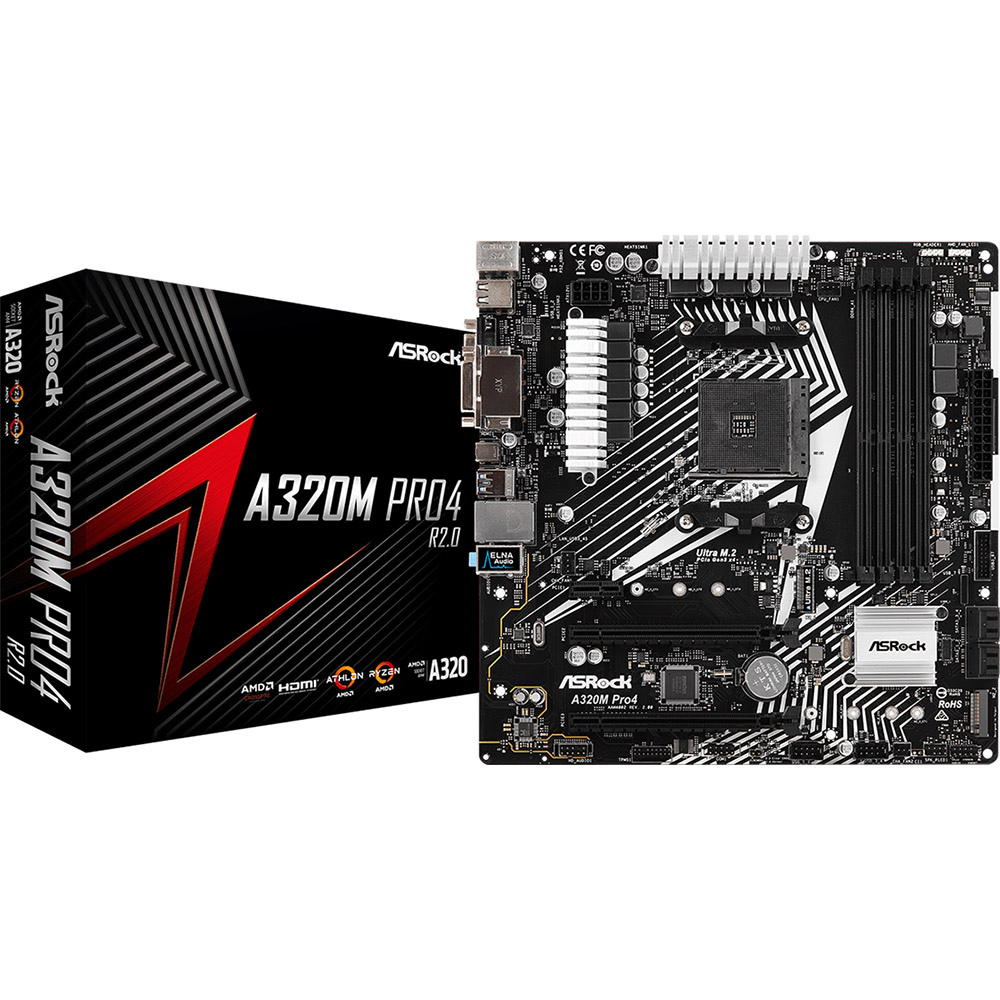 Материнська плата ASROCK A320M Pro4 R2.0