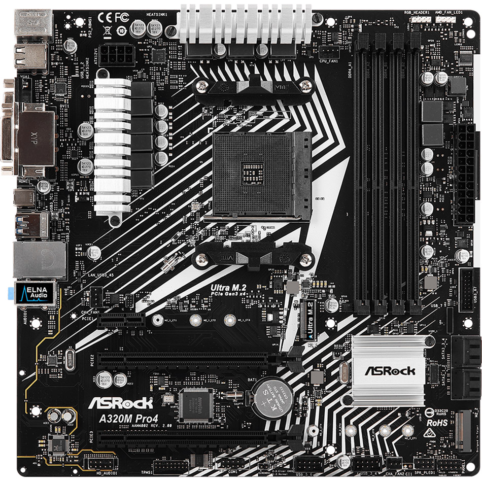 Материнська плата ASROCK A320M Pro4 R2.0