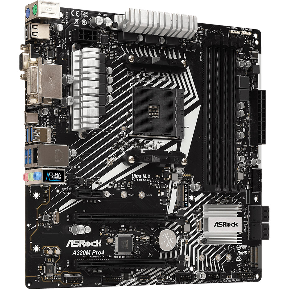 Материнська плата ASROCK A320M Pro4 R2.0