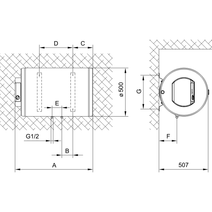 Водонагрівач GORENJE GBH50V9 (728466)