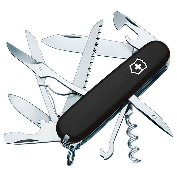 Швейцарський ніж VICTORINOX Huntsman Black Blister (1.3713.3B1)