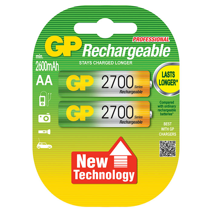 Акумулятор GP Professional AA 2700mAh 2шт/уп (GP270AAHC-2PL2)