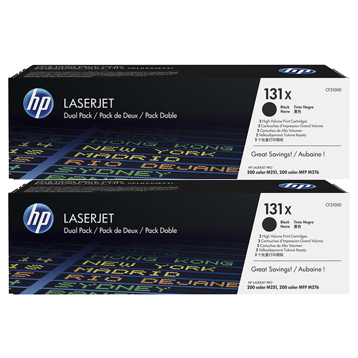 Тонер-картридж HP 131X Dual Pack Black (CF210XD)