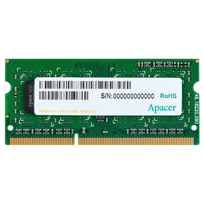 Модуль пам'яті APACER SO-DIMM DDR3 1600MHz 2GB (AS02GFA60CAQBGC)