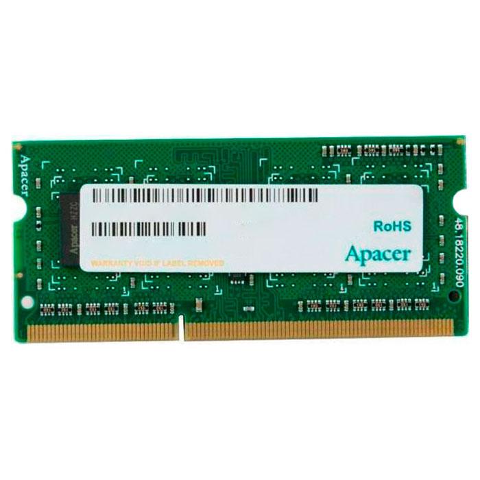 Модуль пам'яті APACER SO-DIMM DDR3L 1600MHz 4GB (AS04GFA60CAQBGJ)