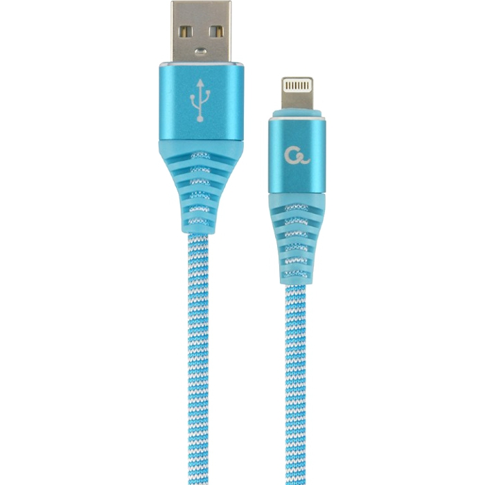 Кабель CABLEXPERT Premium USB/Apple Lightning Blue 1м (CC-USB2B-AMLM-1M-VW)