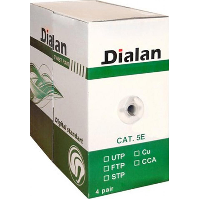 Кабель мережевий DIALAN UTP Cat.5e КПВ 4x2x0.50 CU White 305м (10557)