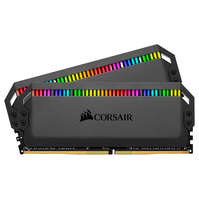 Модуль памяти CORSAIR Dominator Platinum RGB Black DDR4 3200MHz 16GB Kit 2x8GB (CMT16GX4M2Z3200C16)