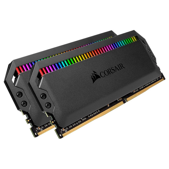 Модуль пам'яті CORSAIR Dominator Platinum RGB Black DDR4 3200MHz 16GB Kit 2x8GB (CMT16GX4M2Z3200C16)