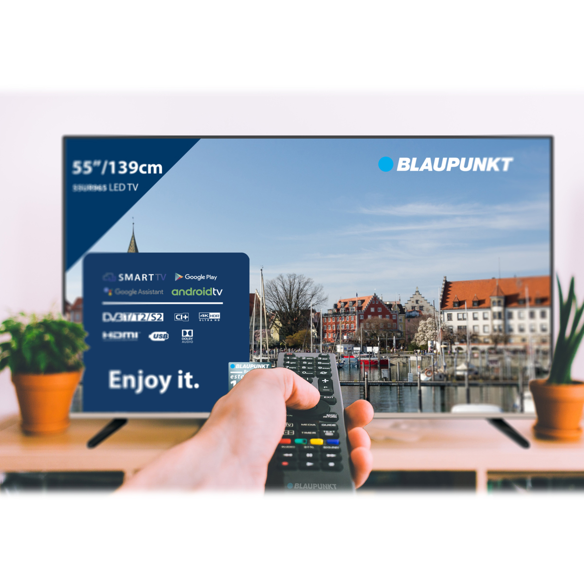 Телевизор blaupunkt 43un265t как подключить интернет с телефона