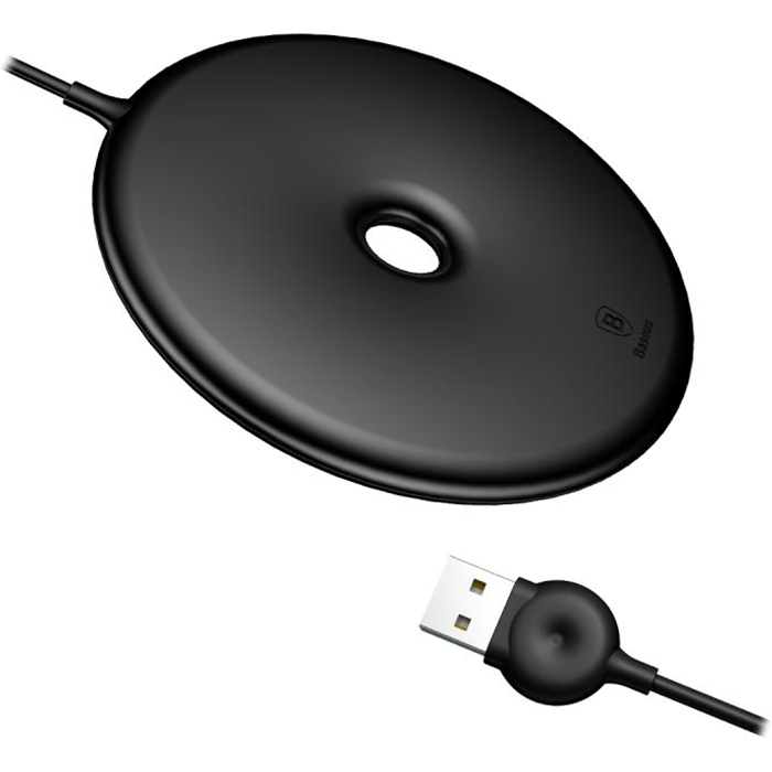 Беспроводное зарядное устройство BASEUS Donut Wireless Charger Black (WXTTQ-01)