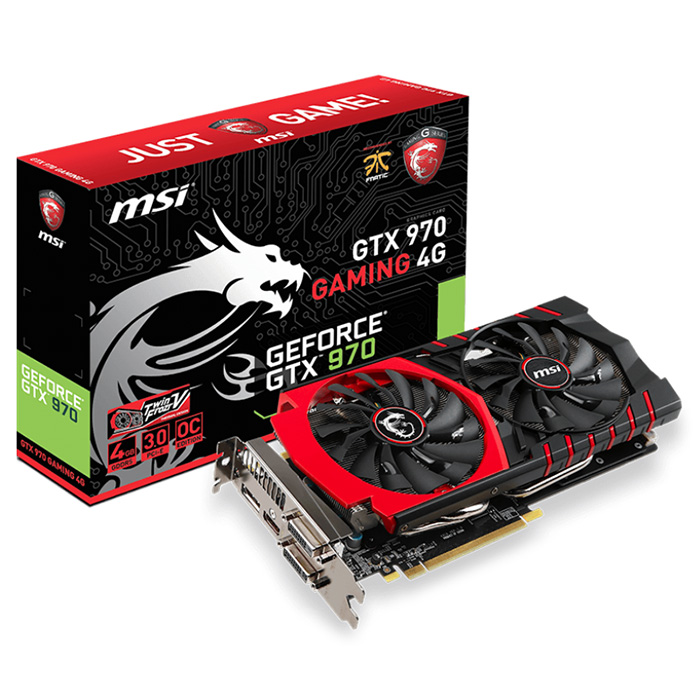 Відеокарта MSI GeForce GTX 970 4GB GDDR5 256-bit TwinFrozr V Gaming (GTX 970 GAMING 4G)