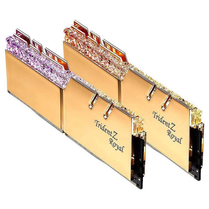Модуль пам'яті G.SKILL Trident Z Royal Gold DDR4 3200MHz 32GB Kit 2x16GB (F4-3200C16D-32GTRG)