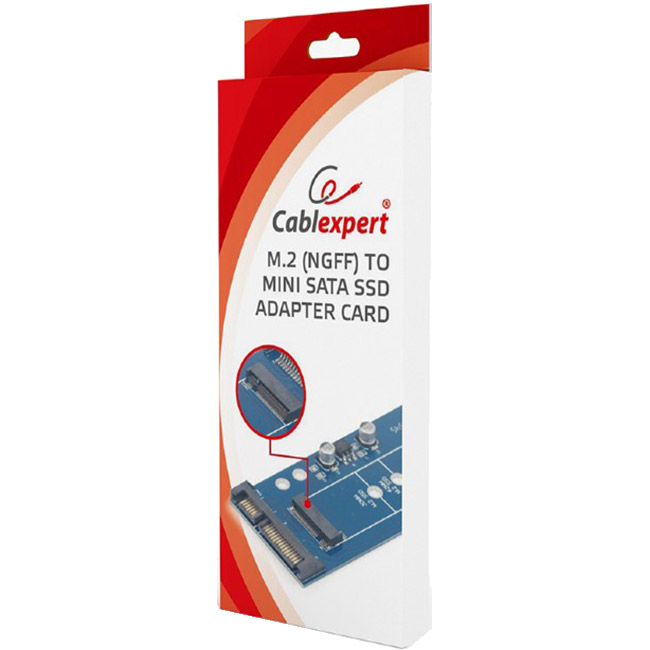 Адаптер CABLEXPERT M.2 (NGFF) to Mini-SATA 1.8" SSD Adapter Card (EE18-M2S3PCB-01)