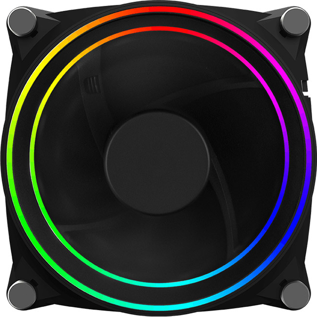 Вентилятор GAMEMAX Big Bowl Vortex ARGB Dual Ring Black (GMX-12-DBB)